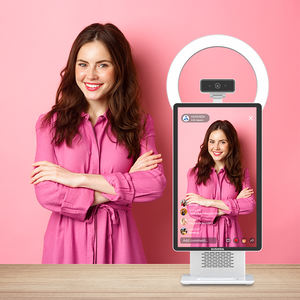 Máquina de transmisión en vivo de 15,6 pulgadas de gran oferta HUSHIDA para <span class=keywords><strong>Facebook</strong></span> Ins Youtube Twitter con luz LED de cámara - Product Image 1