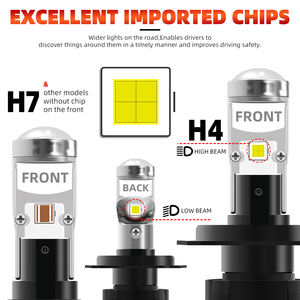 La più recente lampada automatica 24 Volt <span class=keywords><strong>Mini</strong></span> formato 12V <span class=keywords><strong>H7</strong></span> H4 fari a Led per Auto 9005 9006 H11 Y9 <span class=keywords><strong>H7</strong></span> H4 lampadine per proiettore per Auto - Product Image 2