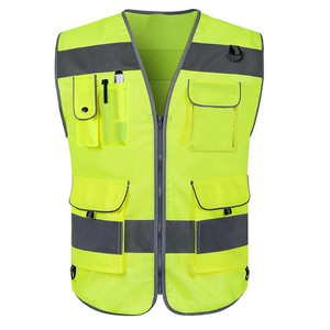 Fabricante de alta calidad Hi Vis Green Jacket Chaleco de seguridad de invierno Tiras reflectantes Algodón Chaleco de trabajo de alta visibilidad Fluorescente - Product Image 1