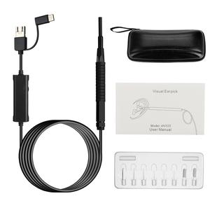 Sélecteur de cérumen avec lumière 3.9mm HD720P 1.3MP Endoscope pour les téléphones Windows Android OTG un endoscope est employé par un médecin - Product Image 6