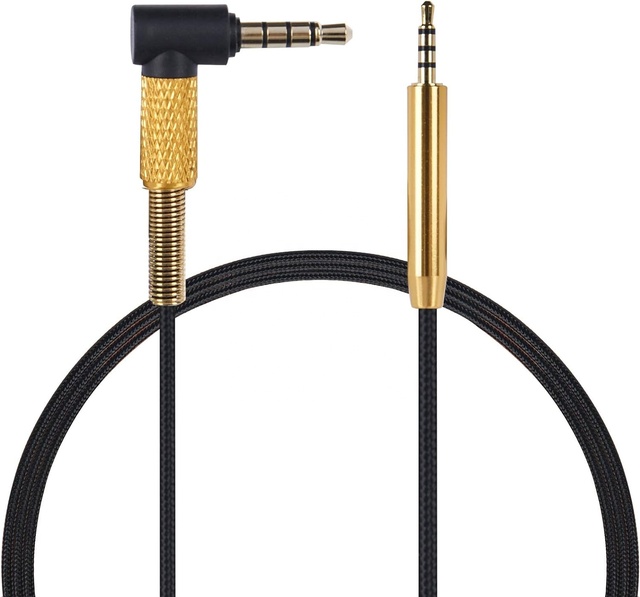 Replacement 1.5m Audio Cable for Bose 700 QC35 QC25 3.5mm 2.5mm Male Lead Aux Cable Microphone Volume Control Gold Plated Wire