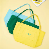 Sac fourre-tout réutilisable grande capacité pour la vente en gros, motif lettres, poignée en corde, bandoulière, sac en toile de haute qualité avec logo personnalisé