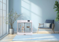 Maison Intelligente Commerciale Adaptée aux Animaux QXM02 Améliorée avec Caméra de Surveillance, Air Frais et UV pour Hôtels, Boutiques d'Animaux, Petits Animaux