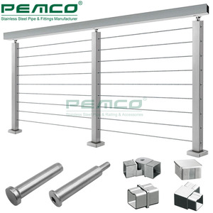 Thiết kế hiện đại Home DIY cầu thang Rope lan can phần cứng thép không gỉ Dây 316 cầu thang Cáp lan can - Product Image 6