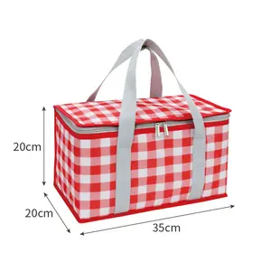 Functionele Print Patroon Koeler Lunchbox Draagbare Geïsoleerde Lunch Tas Thermisch Voedsel Picknick Lunch Tassen Voor Kinderen