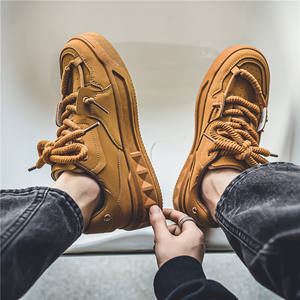 Zapatos de Skate de Estilo Nuevo con Logotipo Personalizado al por Mayor de Fábrica para Hombre, Zapatos para Caminar con Suela Gruesa y Aumento de Altura, Modernos y Casuales - Product Image 4