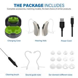 Échantillon gratuit d'aide auditive rechargeable invisible derrière l'oreille, <span class=keywords><strong>service</strong></span> <span class=keywords><strong>audio</strong></span>, fabrication d'aides auditives, aides auditives numériques BTE - Product Image 6