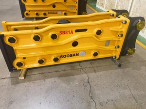 SOOSAN SB81A MARTILLO HIDRÁULICO SUPERIOR ADECUADO ACCESORIOS DE EXCAVADORA A GRAN ESCALA CON REPUESTOS CINCELES MANGUERAS CAJA DE HERRAMIENTAS CILINDRO DE GAS - Product Image 6