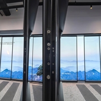 Fenêtre coulissante en aluminium triple vitrage, double vitrage, insonorisée et résistante aux ouragans, design moderne