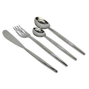 Cubiertos de Acero Inoxidable para Camping, Cuchara, Tenedor y Palillos Plateados, Utensilios para Comer, Cubiertos de Viaje Reutilizables en Estuche - Product Image 1