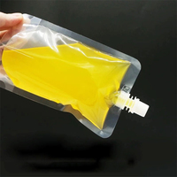 Pochettes souples pour liquides, aliments, boissons énergisantes, jus, avec bec verseur, en plastique transparent, personnalisables, type stand-up