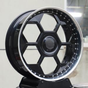 HTOR New Custom 16-24 Inch 2/3 Piece Float Caps Roues de voiture de tourisme 5X112 Lèvre polie Noir Forgé Roues Fit <span class=keywords><strong>Model</strong></span> 3 S X <span class=keywords><strong>Y</strong></span> - Product Image 3