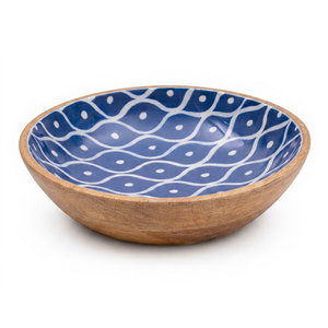 Bol en bois décoratif imprimé de qualité supérieure pour la table à manger et la cuisine - Product Image 1