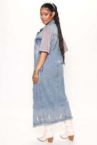 Giacche 2025 donna blu jeans jeans giacca a vento da donna <span class=keywords><strong>Trench</strong></span> cappotto lungo da donna - Product Image 4