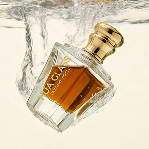 <span class=keywords><strong>Prix</strong></span> d'usine en stock, flacon de parfum en verre transparent à fond épais de 50 ml avec bouchon en forme de couronne - Product Image 6