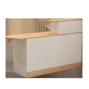 Modern Luxury Commercial Adjustable Height Panel Design Reception <b>Desk</b> in Wood for Hotels Malls Workshops-Directly From Factory - Product Image 6
