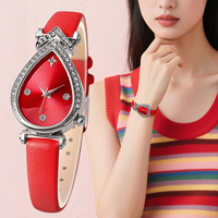 Reloj de Pulsera de Cuarzo W013 para Mujer, Correa de Cuero a Juego, Popular, Venta al por Mayor, Reloj de Mujer Barato