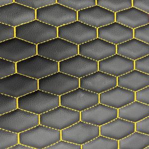 Tapicería de cuero acolchado para coche, patrón en relieve, <span class=keywords><strong>espuma</strong></span> de esponja, tela de suelo cosida con diamantes de PVC para muebles, uso de bolsas decorativas - Product Image 2