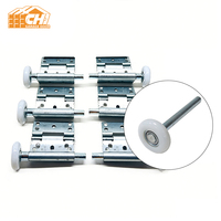 Roller Pintu Garasi Nylon 2 Inci 13 Bantalan Bola Presisi Berlapis Seng 4 Inci 7 Inci Stem Pintu Seksional Produsen OEM