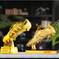 Trophée de football en polyrésine et cristal gravé au laser, étanche, avec finition or, argent, bronze et zone de personnalisation