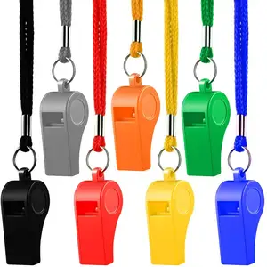 Custom Plastic Professional Football Basketball Whistle Emergency Referee Whistle Sports Referee Whistle Wih A Bracelet