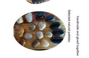 Grosir pijat kaki sehat akupunktur kerikil untuk sirkulasi darah pereda nyeri & sandal pijat titik akupuntur santai - Product Image 5