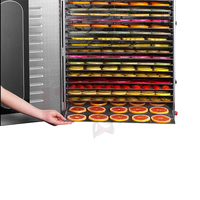 14-Layer Voedsel Groente En Fruit Dehydrator 45L Drogers Met Energiebesparing Volledige Zichtbaar Venster Cassave Droogmachine