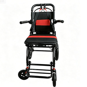 Silla de Ruedas Manual Ligera Plegable de Acero Inoxidable, Ayuda para la Movilidad de Personas Mayores, Soporte para Caminar - Product Image 2