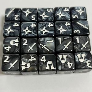 Juego de Dados Acrílicos con Patrones Coloridos y Múltiples Caras para Juegos Digitales, Venta al Por Mayor - Product Image 1