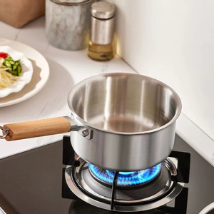 Pentola Multifunzione di Alta Qualità in Acciaio Inox 316 Compatibile con Induzione, Pentola per Latte con Cestello per Cottura a Vapore per Alimenti per Bambini - Product Image 3