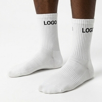 Chaussettes de sport personnalisées en jacquard à logo, longue durée, avec soutien de la voûte plantaire, mi-mollet, pour le trekking, la randonnée et le cyclisme