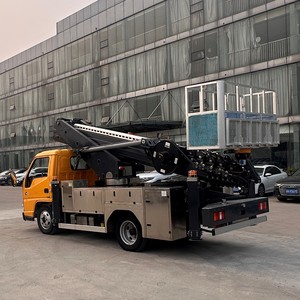 Plataforma Elevadora Aérea Montada en Camión 360 °   Cesta giratoria completa de aluminio para mantenimiento de alumbrado público y limpieza de fachadas de edificios - Product Image 5