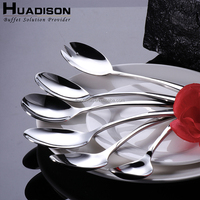 Ensemble de couverts Huadison pour buffet, couteau, fourchette et cuillère, ensemble de couverts pour mariage royal, ensemble de couverts en acier inoxydable