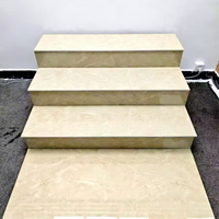 Carrelage d'escalier en porcelaine 1500x300mm de Foshan, taille personnalisée, carrelage de nez de marche pleine masse avec rainure pour marche et contremarche