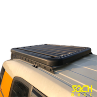 JIZHEN Panier de toit en alliage d'aluminium à double couche Accessoires pour Toyota FJ Cruiser et Land Cruiser Patrol pour barres de toit de voiture