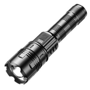 新款超亮变焦远程500流明发光二极管户外强力多功能塑料手电筒手电筒