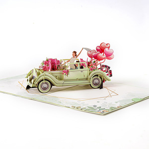Nouvelle carte de mariage 3D Saint Valentin <span class=keywords><strong>lettre</strong></span> d'invitation de mariage carte de décoration de fête de mariage - Product Image 2