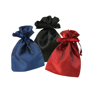 Sac cadeau imprimé personnalisé écologique en coton et lin beige avec cordon de serrage avec étiquette tissée Logo et sac à poussière avec logo personnalisé - Product Image 1