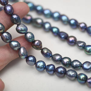 Perlas Cultivadas de Agua Dulce Blancas de 10-11 mm, Perlas de Pan Mantou al por Mayor, Accesorios para DIY - Product Image 1