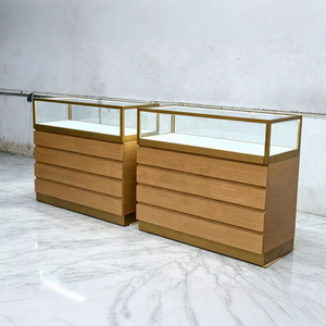 Vitrine à bijoux de luxe avec éclairage LED, présentoir sur mesure pour bijouterie, mobilier d'exposition pour salle d'exposition - Product Image 1