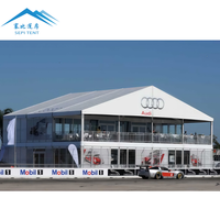 Vente d'usine - Tente professionnelle à double étage, tente de réception de luxe avec structure en aluminium pour événements et expositions en plein air