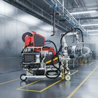 Bras robotique industriel Han's Cobot 6 axes, charge utile 10 kg, boîte de vitesses PLC, acier inoxydable, garantie 1 an pour la palettisation et le soudage MIG