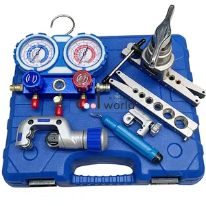 COOLWORLD CWD-806-M 플레어 도구/매니폴드 게이지 도구 세트 냉동 및 공조 도구 키트