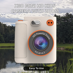 Mini caméra numérique Full HD 2025 X8D avec zoom optique 10x-20x, capteur CMOS, impression instantanée sur carte MicroSD pour enfants - Product Image 2