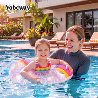 Gilet de natation pour tout-petits Yobeway avec flotteur intégré en PVC, bretelles réglables, vestes de natation à marque privée