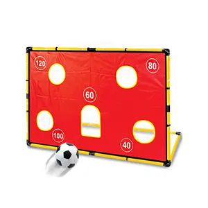 Hot Sell Kids Assembled Abnehmbares Fußball tor mit Flapper-Übungs set 82 CM156CM Freizeit-Fußball tor im Freien Sportspiel zeug