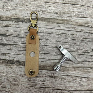 Trọng lượng nhẹ trống Key chủ xách tay PU da trống Kit Key trường hợp Keychain quà tặng cho tay trống - Product Image 5