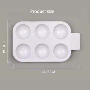 BOMEIJIA gros <span class=keywords><strong>Palette</strong></span> en plastique Art <span class=keywords><strong>peinture</strong></span> plateau <span class=keywords><strong>de</strong></span> <span class=keywords><strong>dessin</strong></span> en plastique 6 puits <span class=keywords><strong>Palette</strong></span> pour acrylique aquarelle blanc <span class=keywords><strong>peinture</strong></span> <span class=keywords><strong>palette</strong></span> - Product Image 2