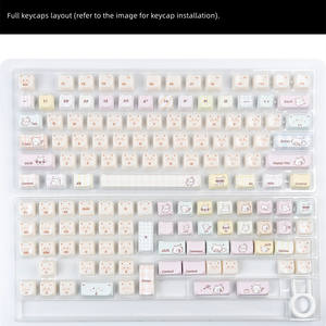 ग्लूटानस बिल्ली पीसी जेड सिरेमिक महसूस कीकैप माओ प्रोफाइल को वी 500 प्रो x87और f99 कीबोर्ड पर पीसी चुंबकीय स्विच के लिए उपयुक्त - Product Image 5