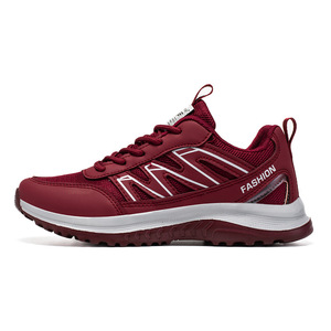 Spring Winter New Men's Unisex Sporty Casual Sports Shoes Breathable Mesh <b>Upper</b> Anti-Slip Lace-Up Outsole Black Walking Shoes - Product Image 2